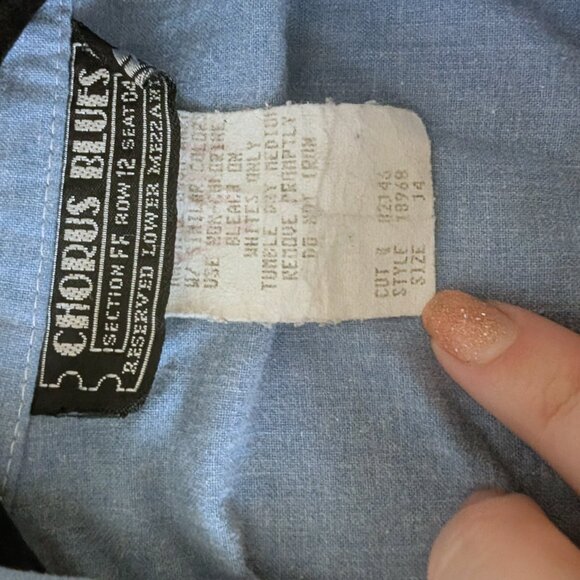 Vintage Denim Long Dress - Picture 2 of 6